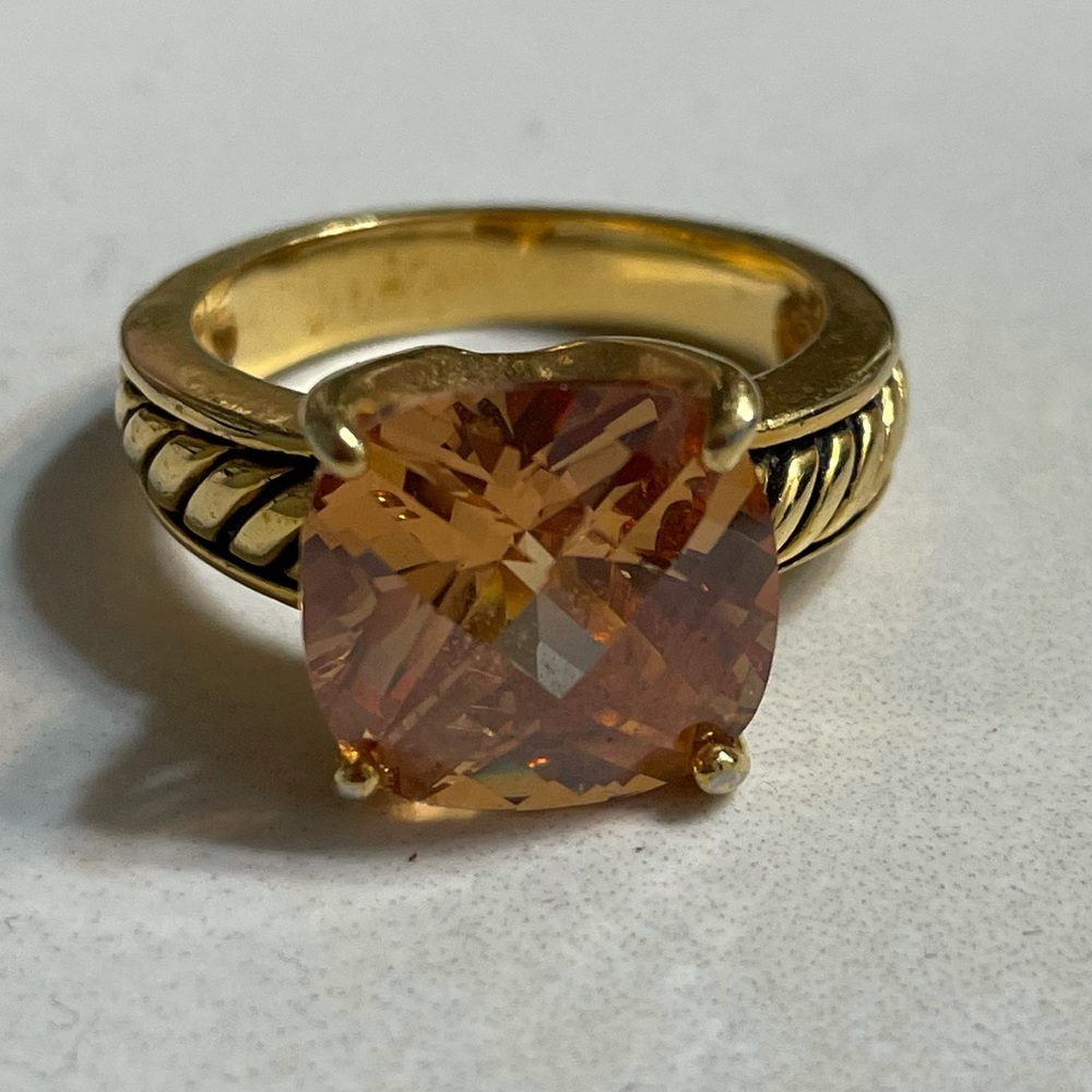 Ladies 4 Carat Citrine Ring
